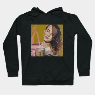 "I`m loving it" (a girl with a milkshake) Hoodie